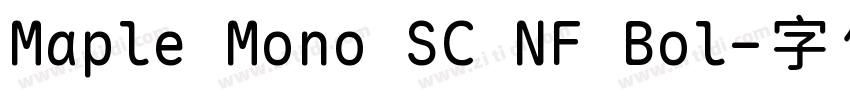 Maple Mono SC NF Bol字体转换